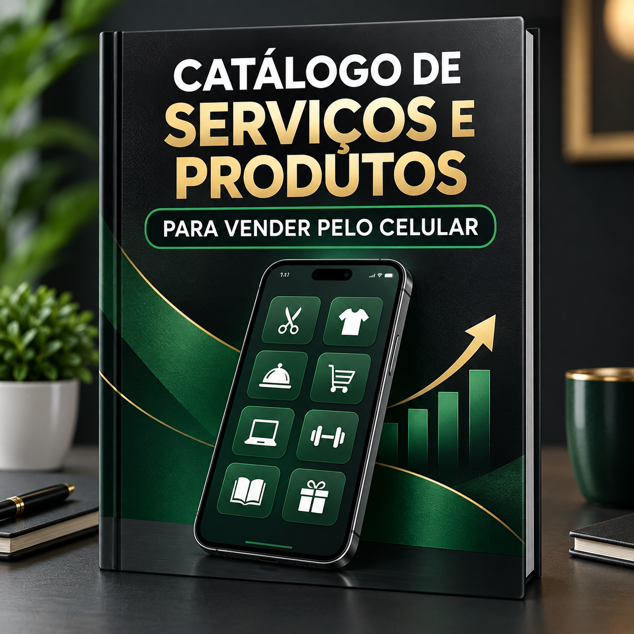 Capa do Catálogo de Serviços e Produtos para Vender pelo Celular